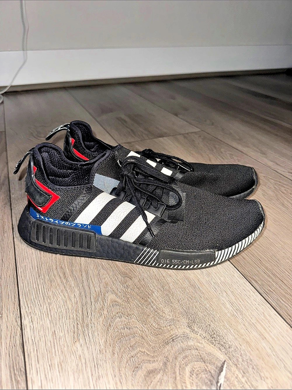 adidas NMD_R1 Black & White Sneakers
